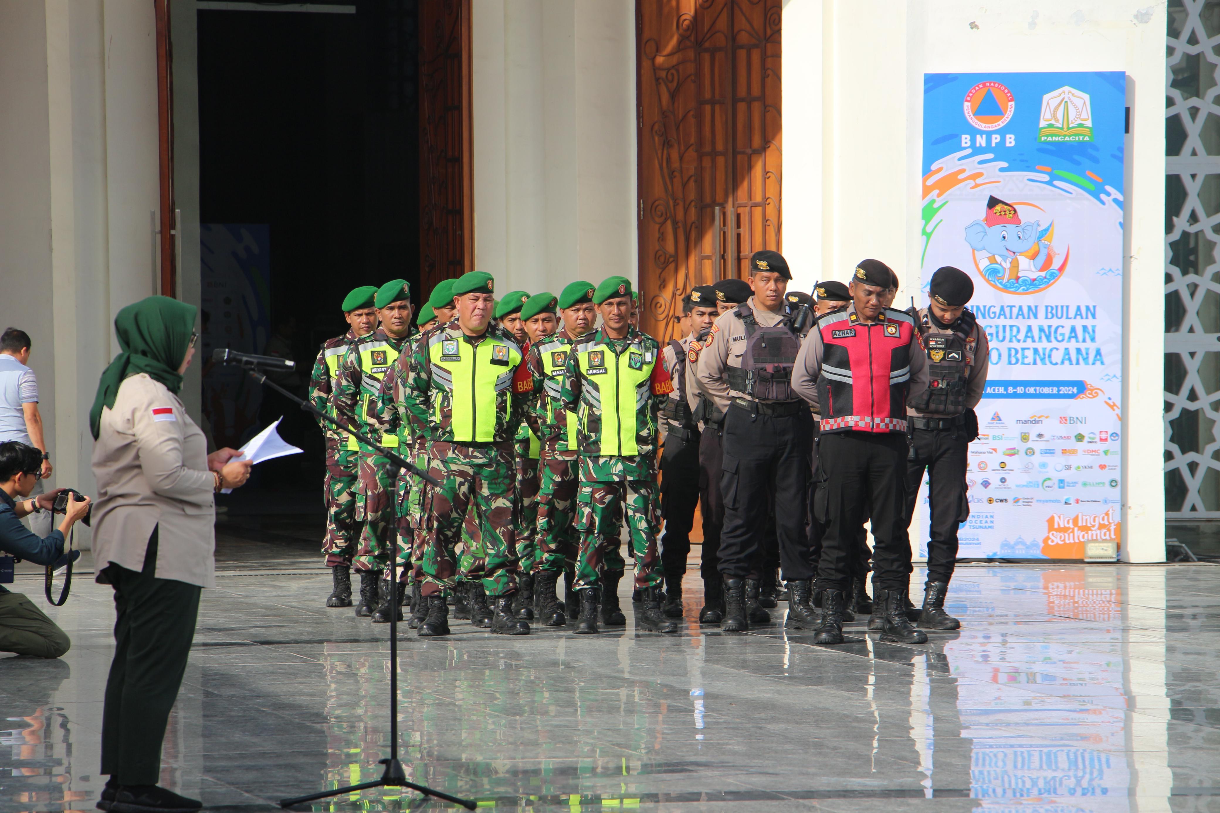 Kepala BAST-ANRI, Muhamad Ihwan menghadiri Apel Kesiapsiagaan dan Gelar Pasukan dalam rangka memperingati Bulan Pengurangan Risiko Bencana (PRB) Tahun 2024